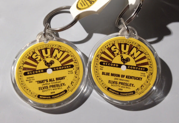 Elvis Presley Keychain - That's All Right - Blue Moon of Kentucky