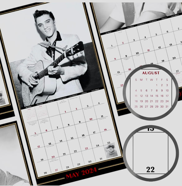 2024 Elvis Presley Wall Calendar