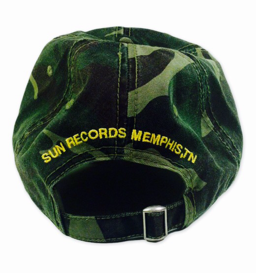 Sun Records Camo Distressed Baseball Hat