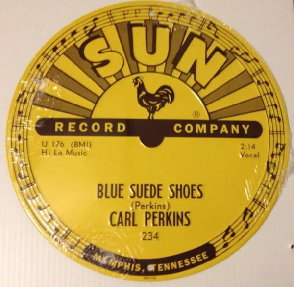 Carl Perkins Blue Suede Shoes 12 X 12 Sign