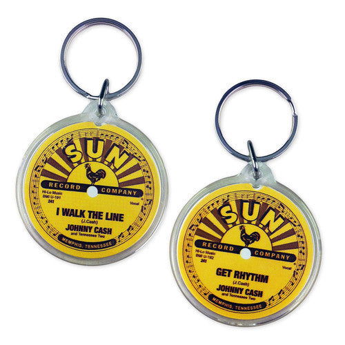 Johnny Cash Keychain - I Walk The Line - Get Rhythm