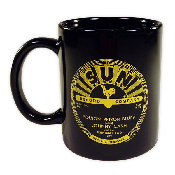 Johnny Cash Coffee Mug - I Walk The Line - Folsom Prison Blues
