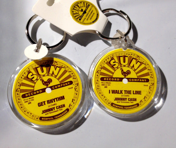 Johnny Cash Keychain - I Walk The Line - Get Rhythm